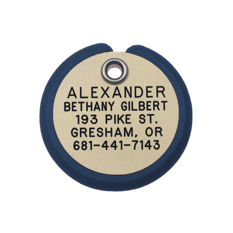Round Frame Tag, - Lucky Pet